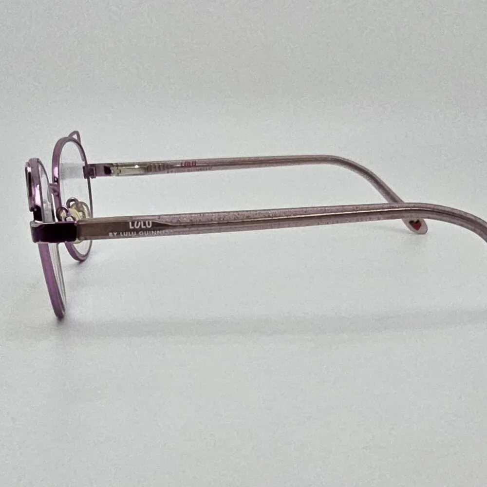 Lulu by Lulu Guinness LK026 B:39 Purple Lilac Cat Eye Kids Eyeglasses Frame 45mm